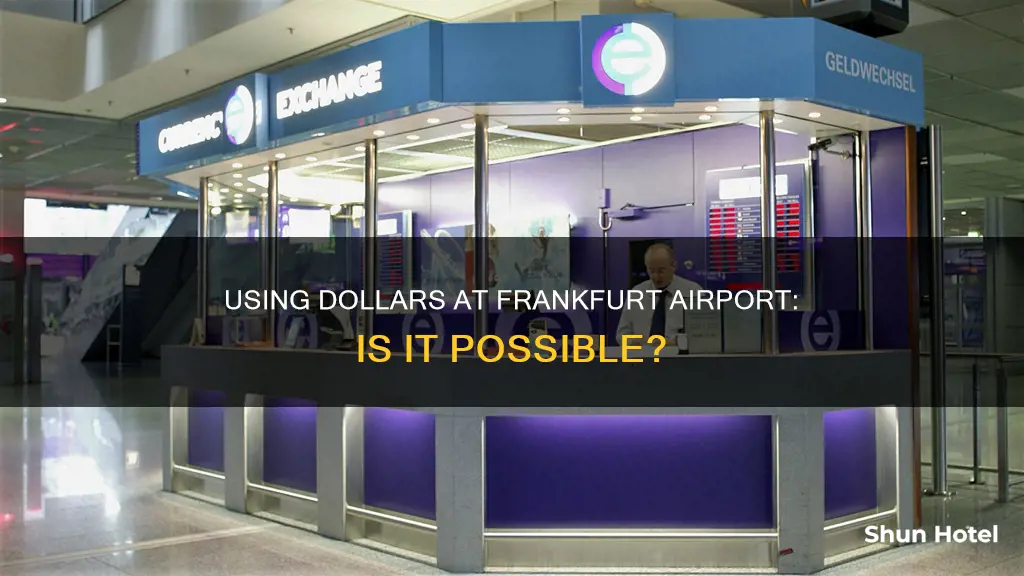 can i use dollars in frankfurt airport