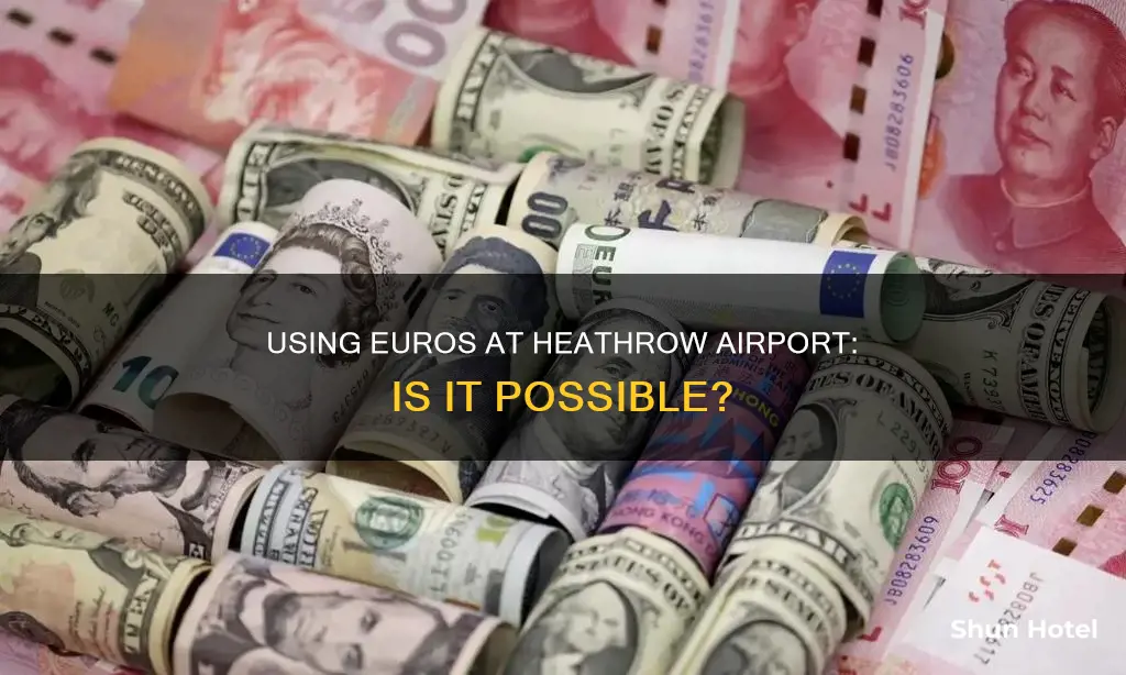 can i use euros in heathrow airport