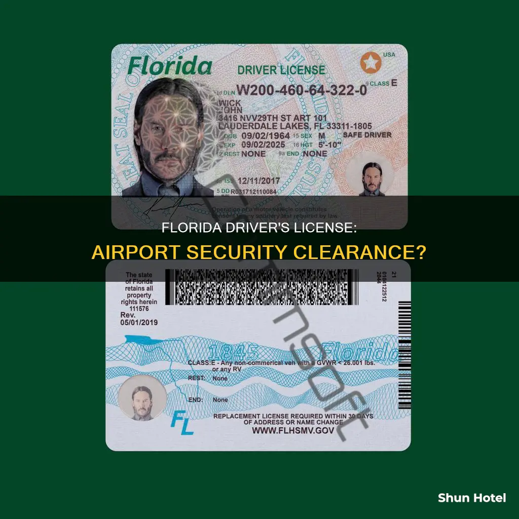 can i use florida driver license airport security