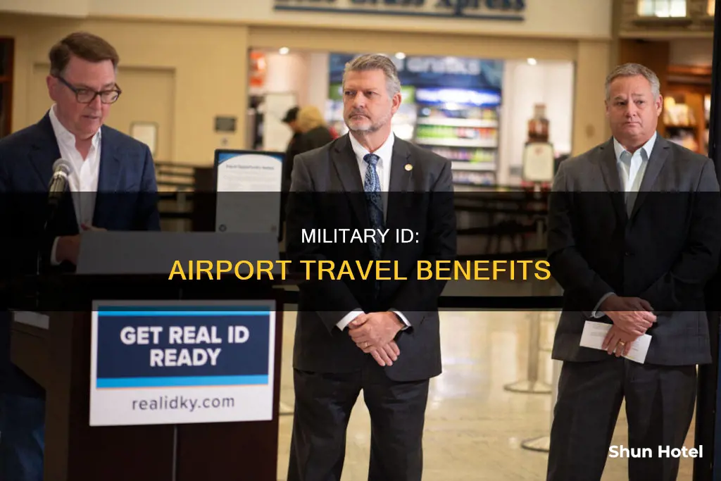 can i use military id at airport