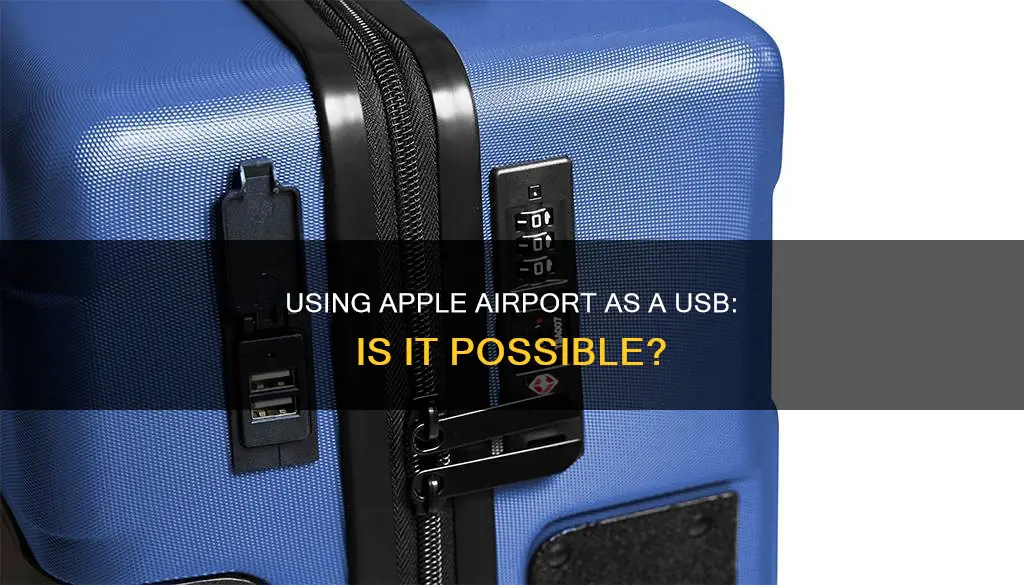 can i use my apple airport as a usb