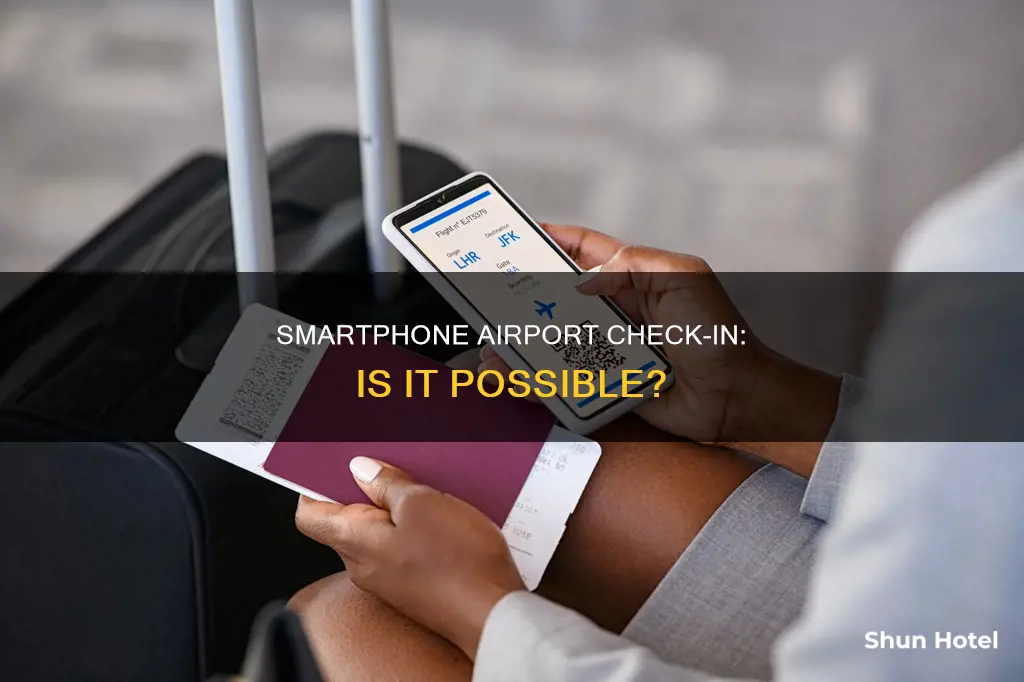 can i use my iphone to check into airport