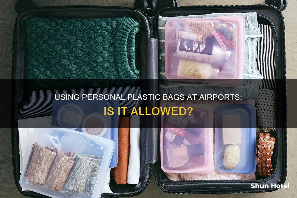 can i use my own plastic bag at airport