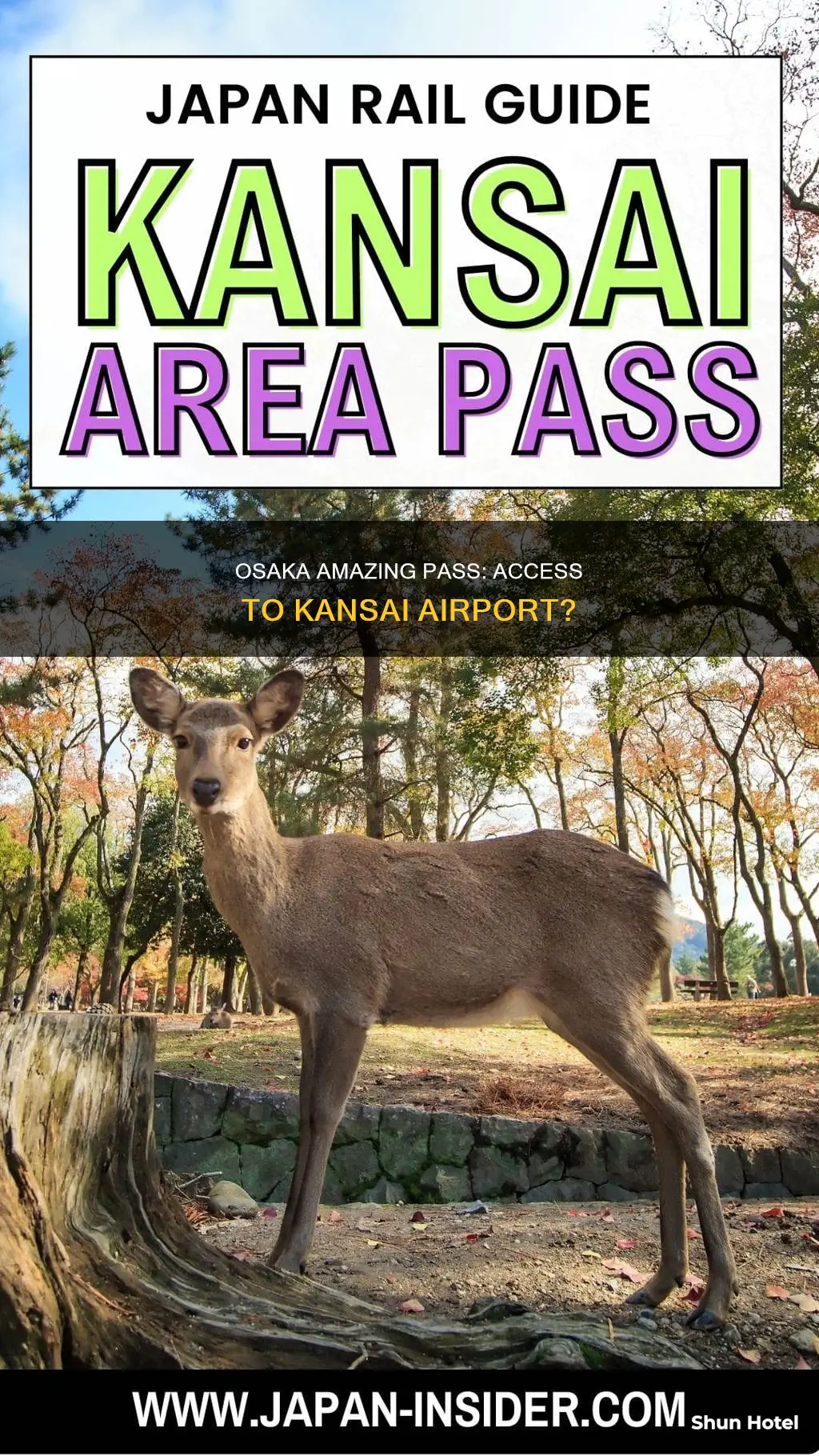 can i use osaka amazing pass to kansai airport
