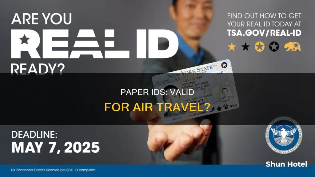 can i use paper id at airport