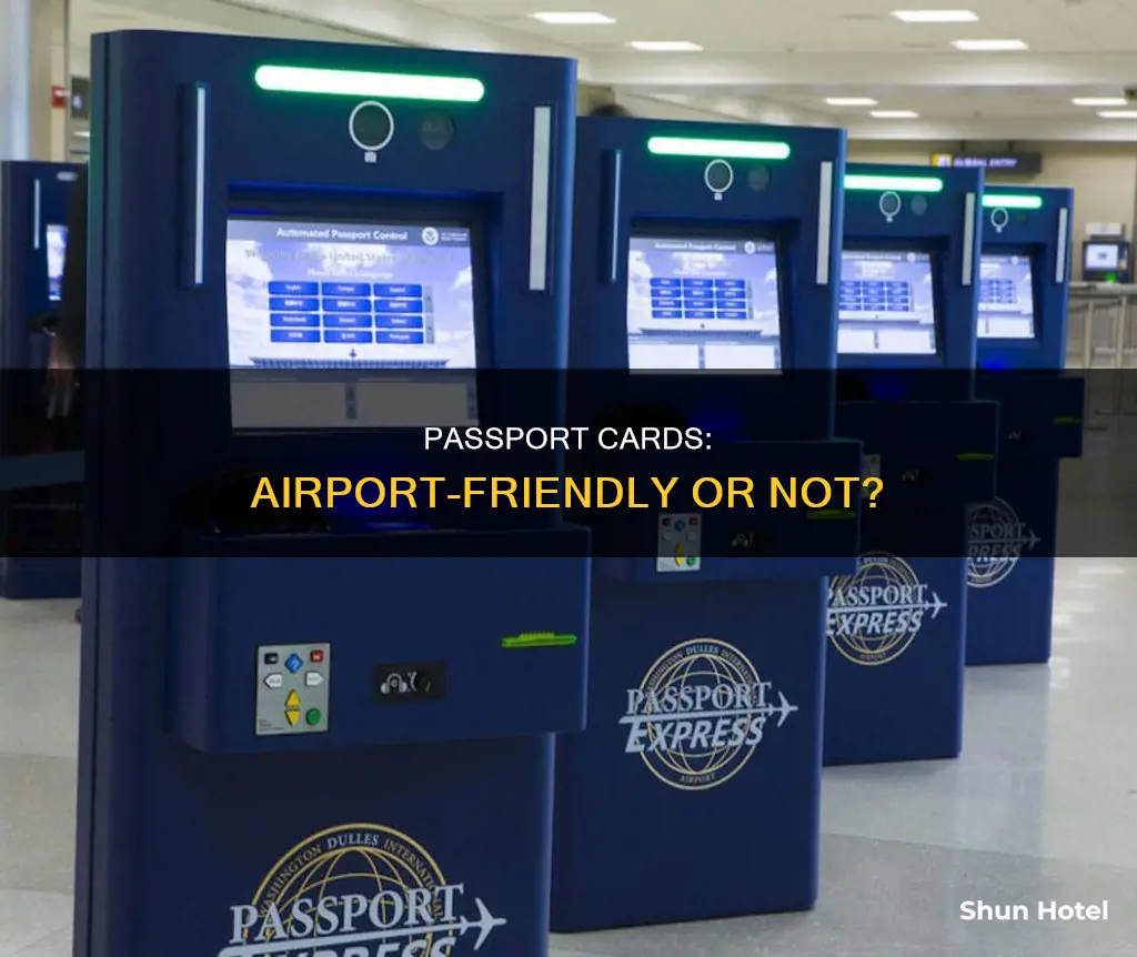 can i use the passport card at the airport