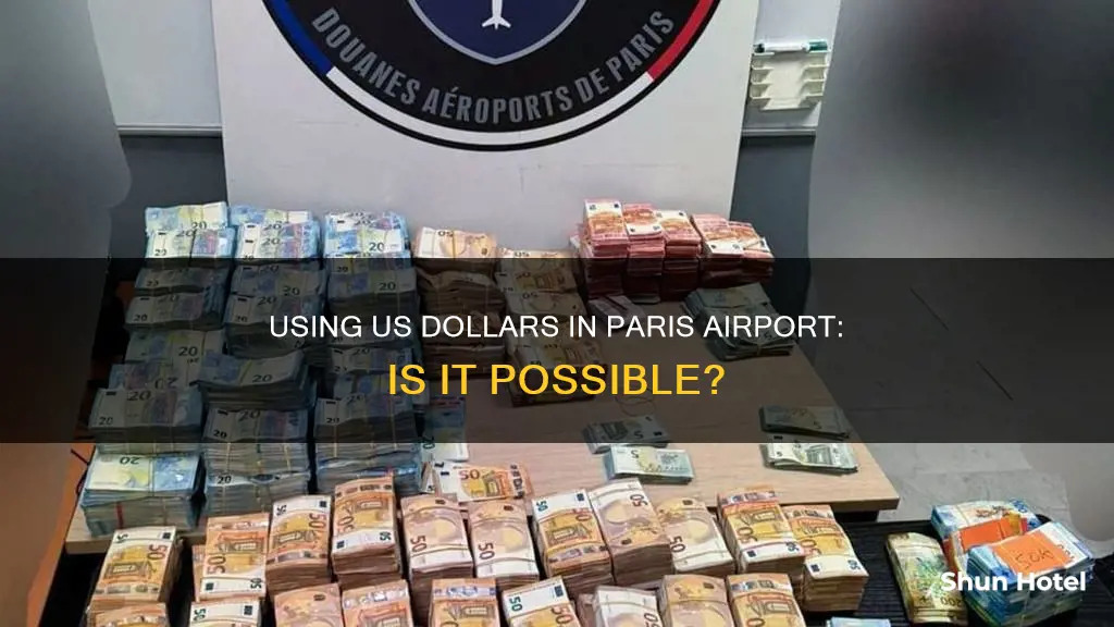 can i use us dollars in paris airport
