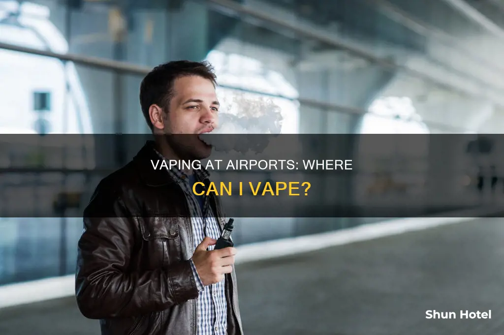 can i vape in the airport terminal