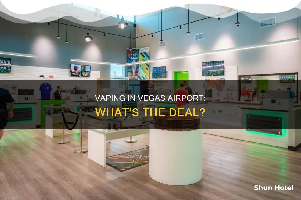 can i vape in vegas airport