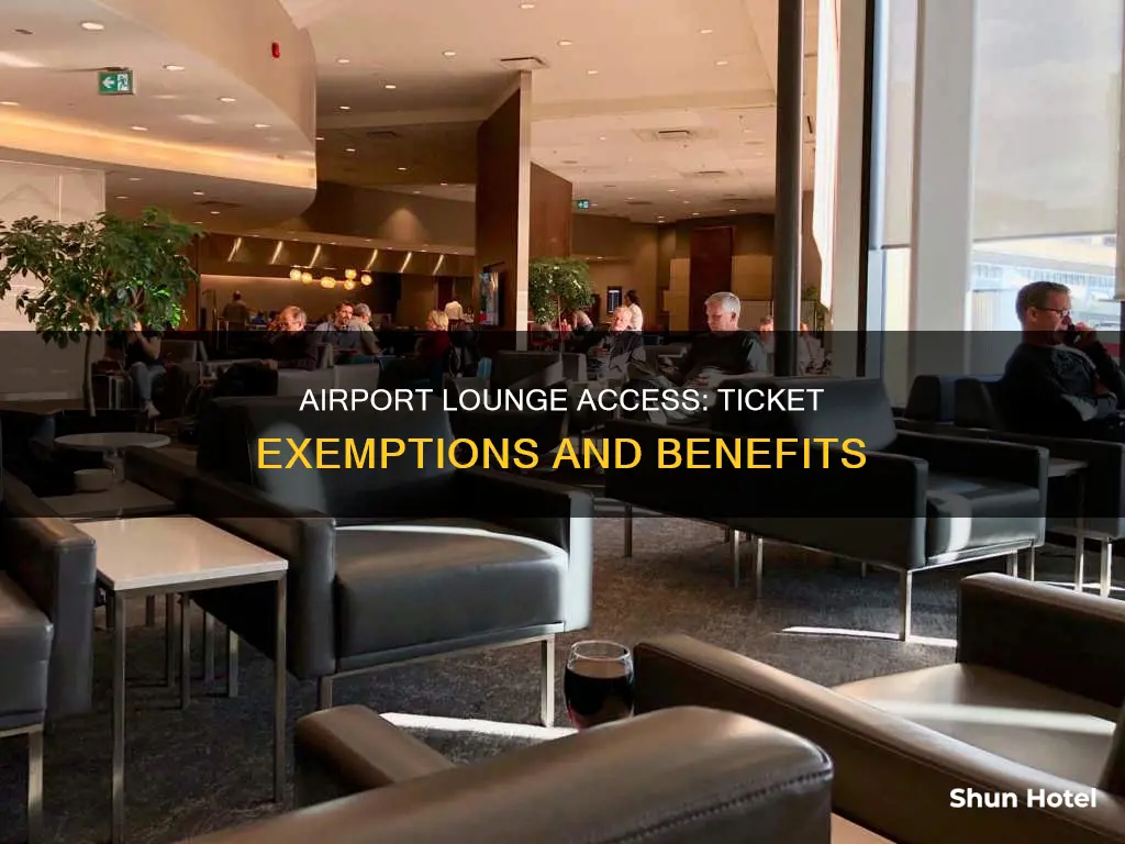 can i visit airport lounge without ticket