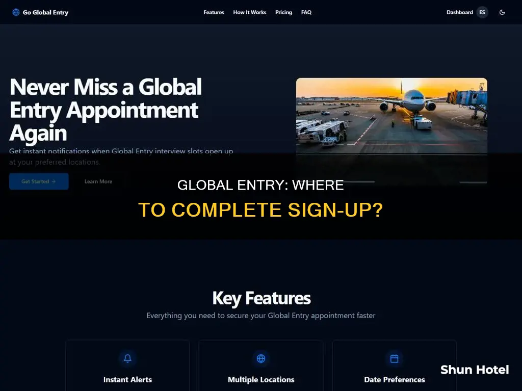 can i visit any airport to complete global entry