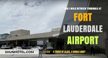 Walking Between Terminals at Fort Lauderdale Airport