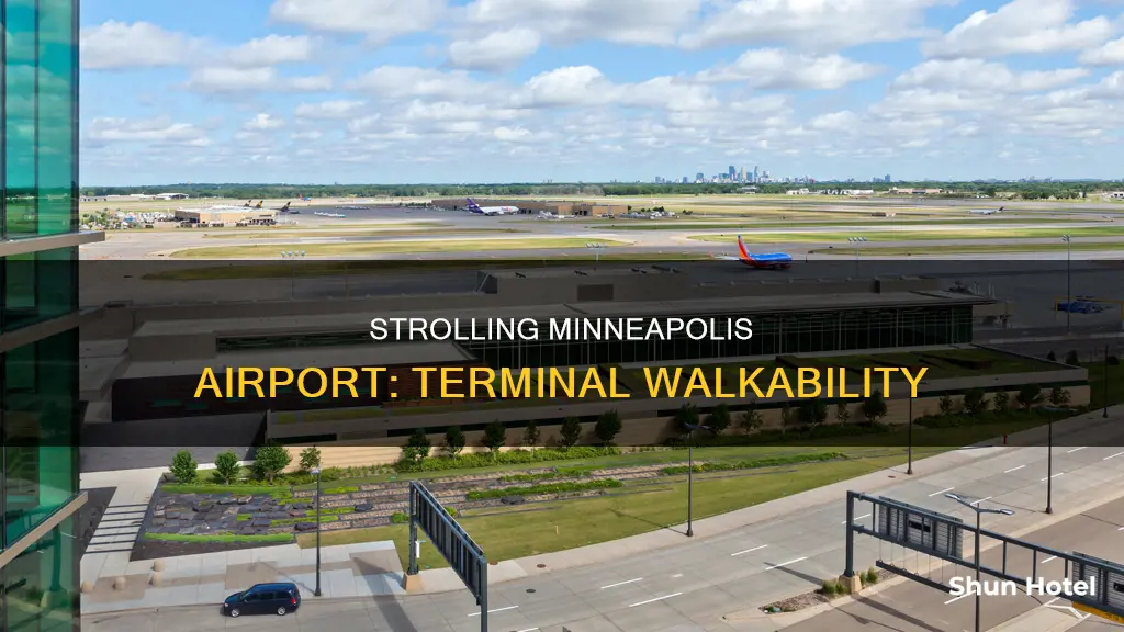 can i walk between terminals at minneapolis airport