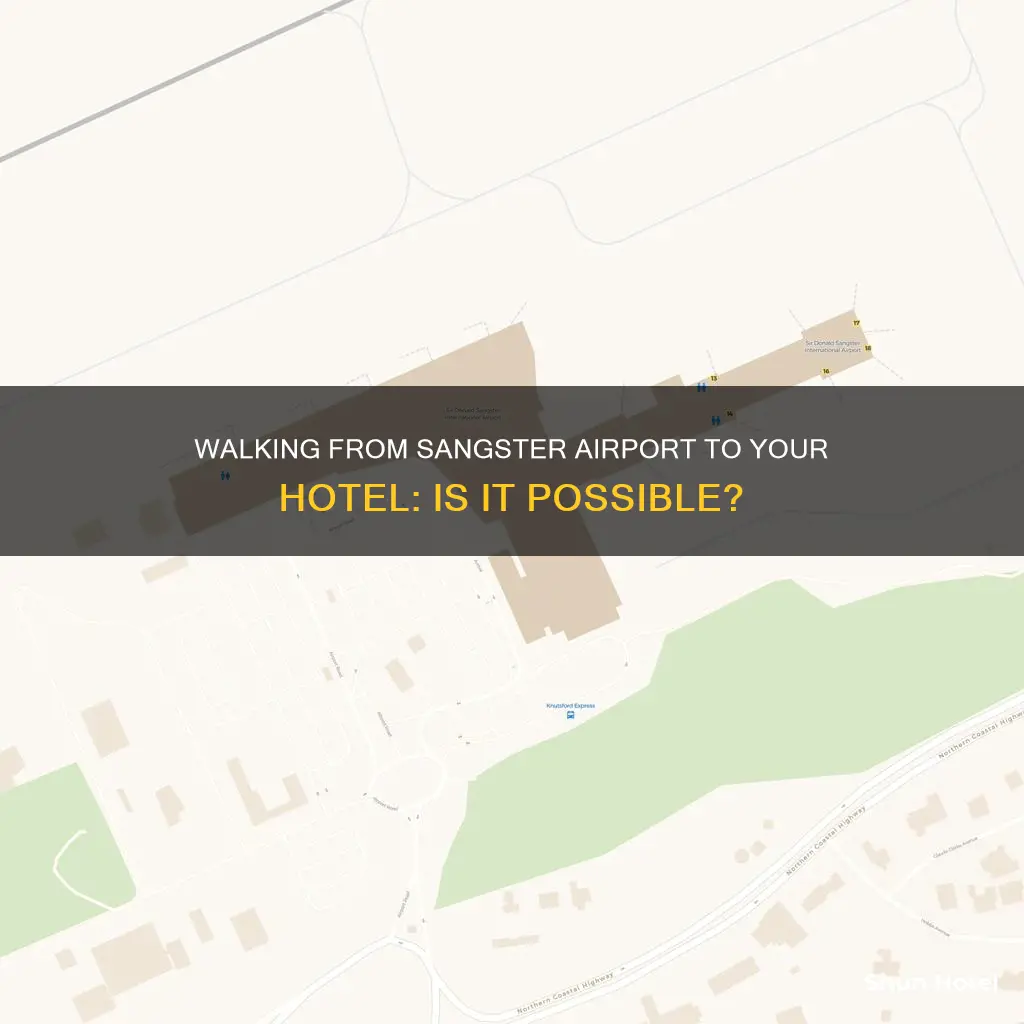 can i walk from sangster airport to hotel