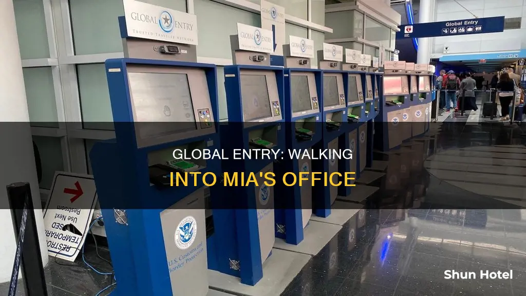 can i walk in the miami airport global entry office