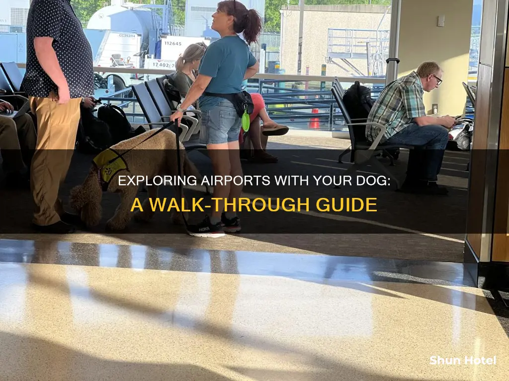 can i walk my dog walk in the airport