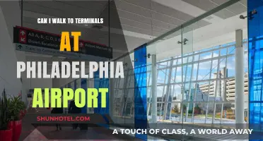 Walking Between Terminals at Philadelphia Airport