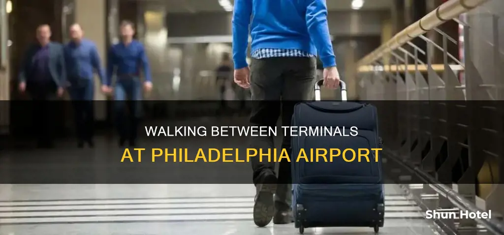 can i walk to terminals at philadelphia airport