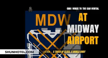 Midway Airport: Walking to Car Rental