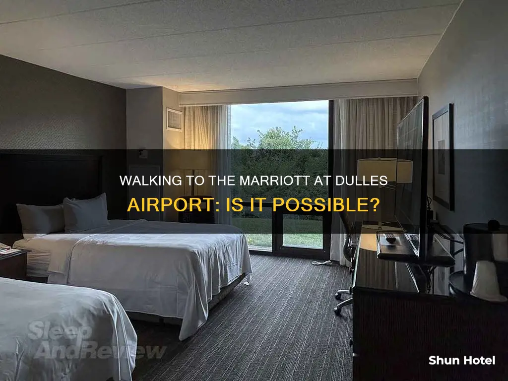 can i walk to the marriott at dulles airport
