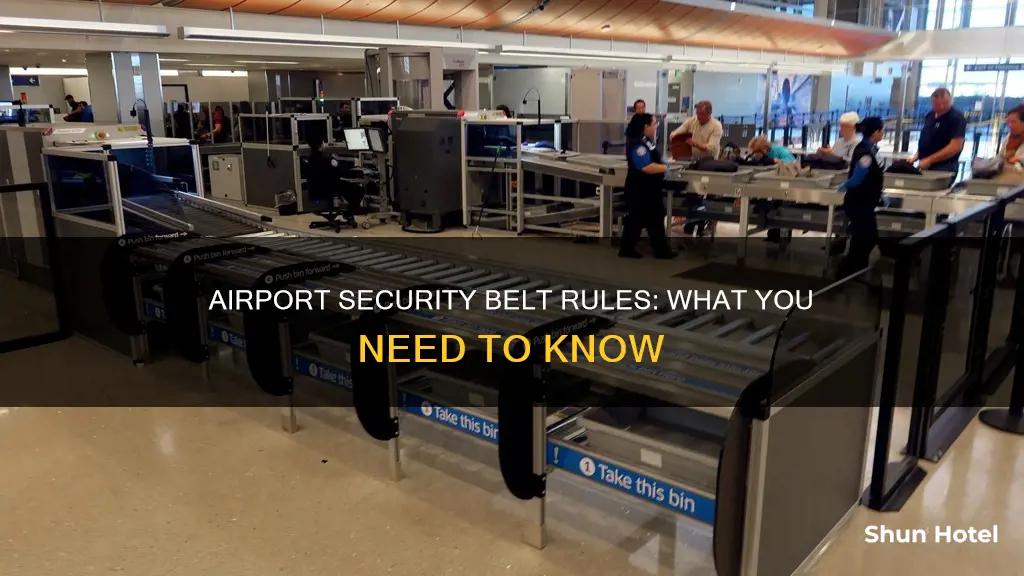 can i wear a belt through airport security