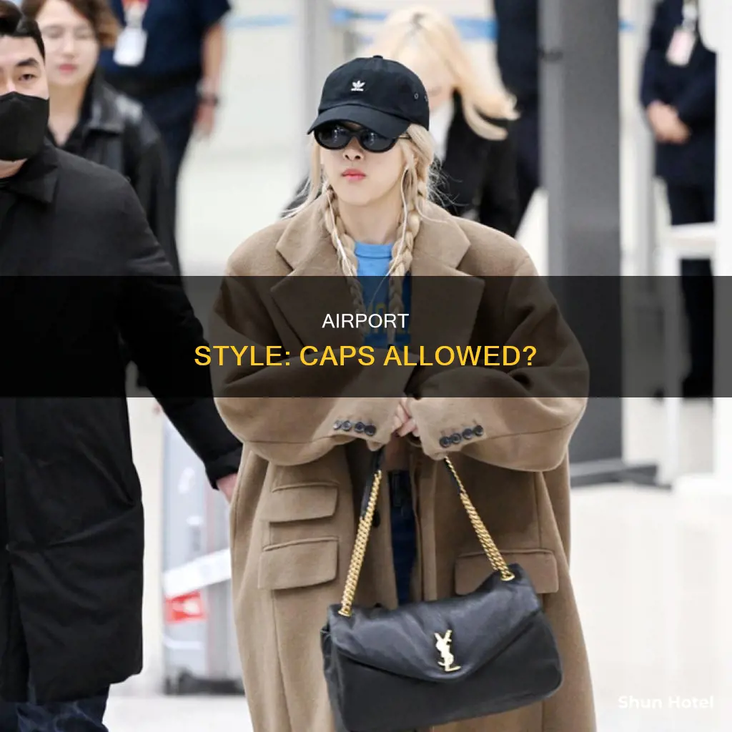 can i wear a cap in the airport