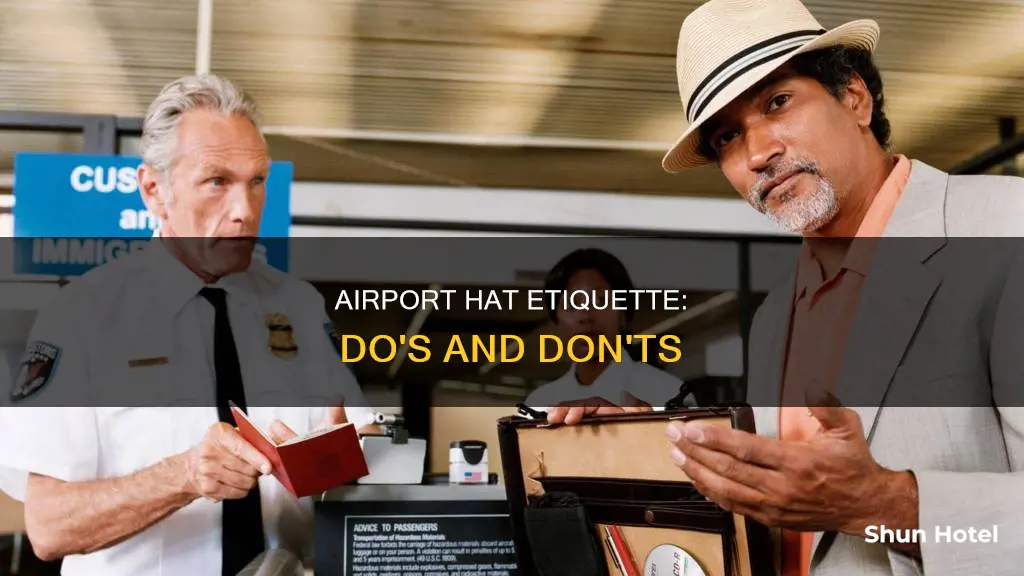 can i wear a hat at an airport