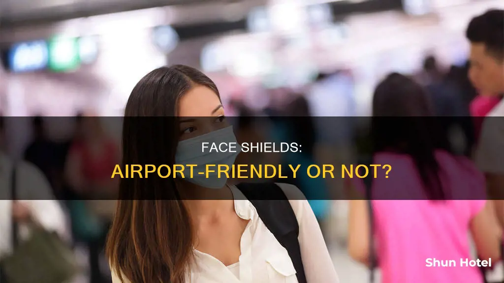 can i wear face shield in airport