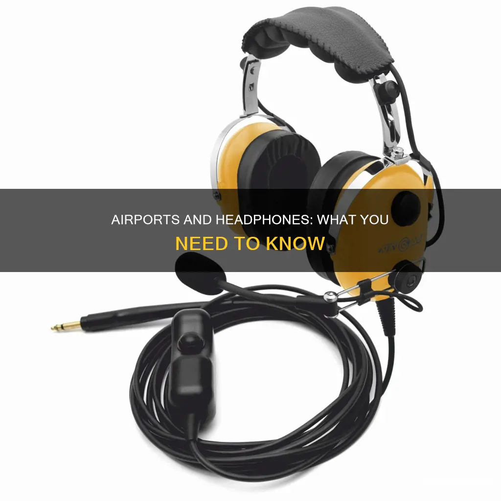 can i wear headphones at airport