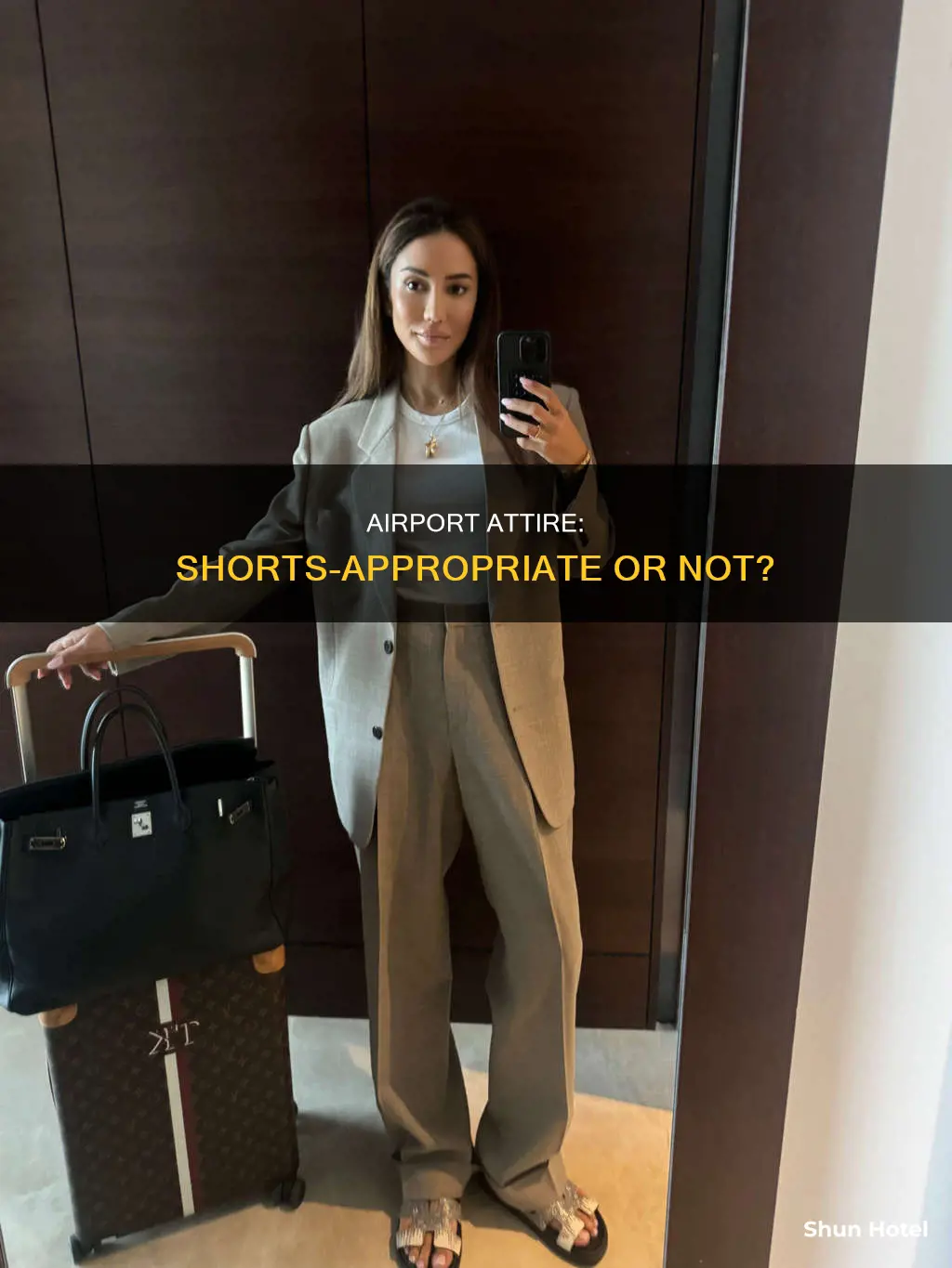 can i wear shorts at the airport