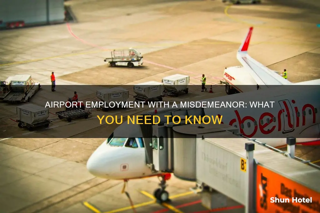 can i work at the airport with a misdemeanor