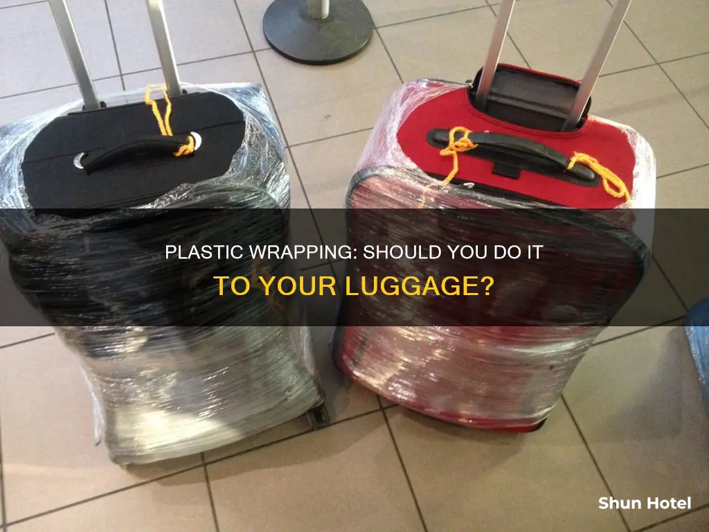 can i wrap my luggage in plastic at airport