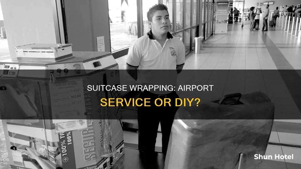 can i wrap my suitcase at the airport