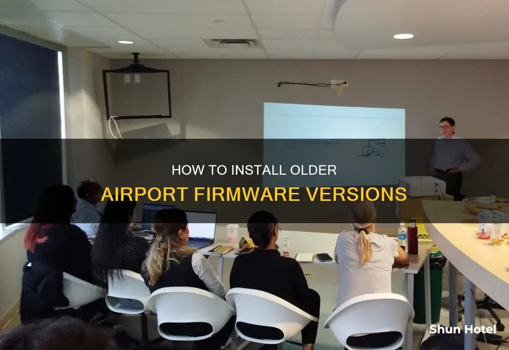 can install older version of airport firmware