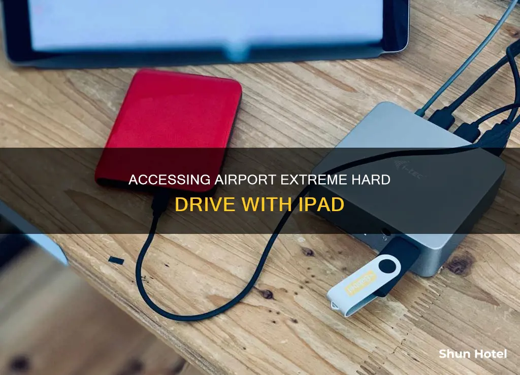 can ipad access hard drive on airport extreme
