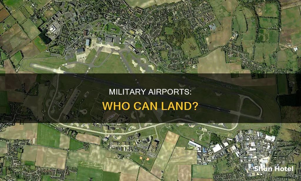 can land at military airport