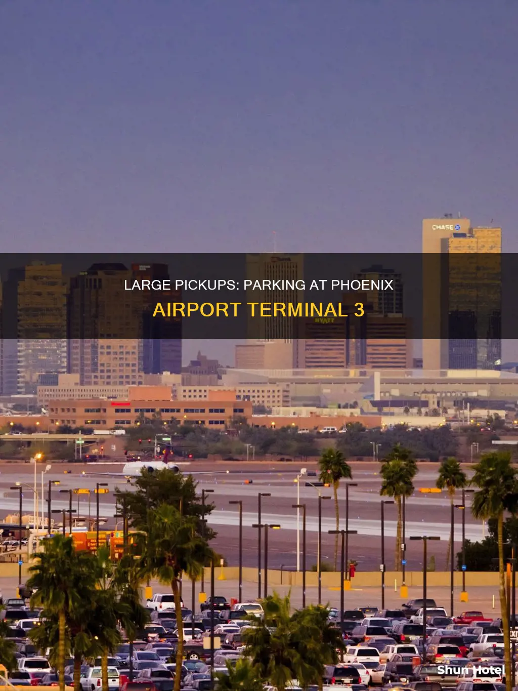 can large pick ups park near phoenix airport terminal 3