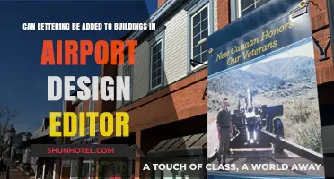 Airport Design: Adding Lettering to Buildings