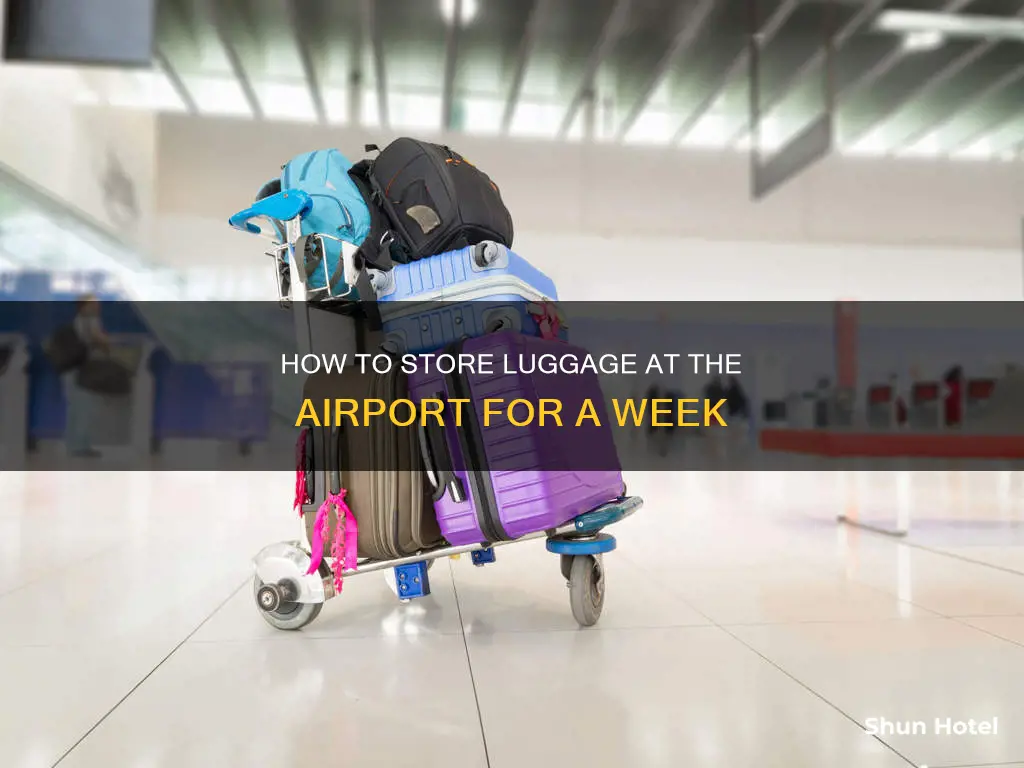 can luggage be stored at airport for one week