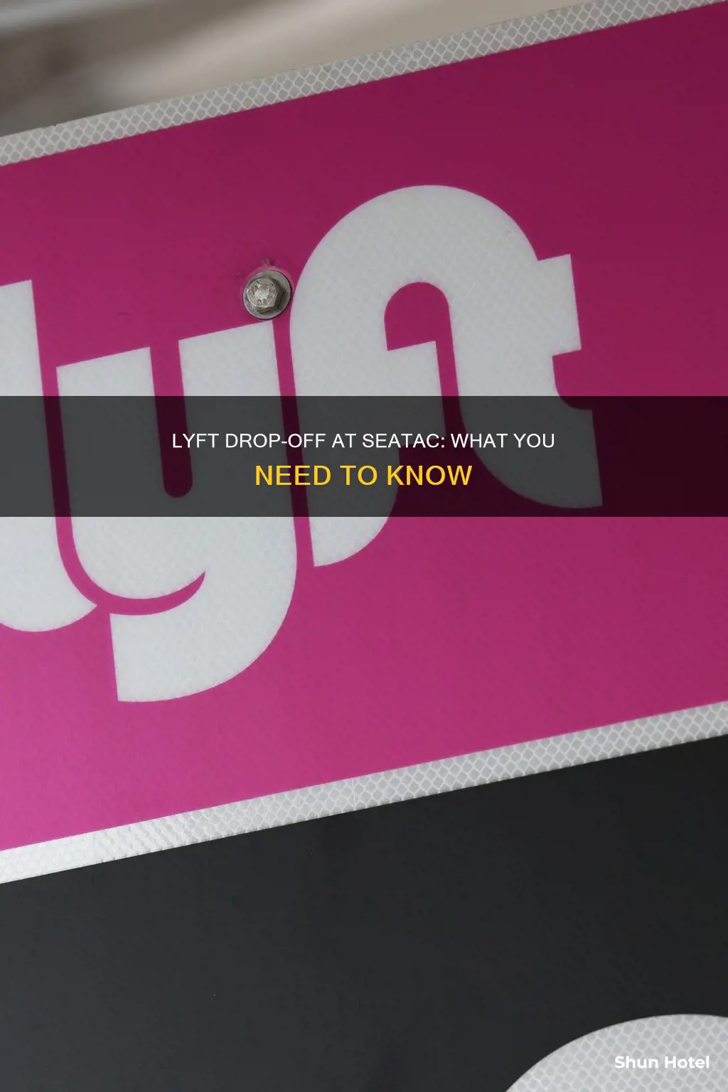 can lyft drop me off at the seatac airport