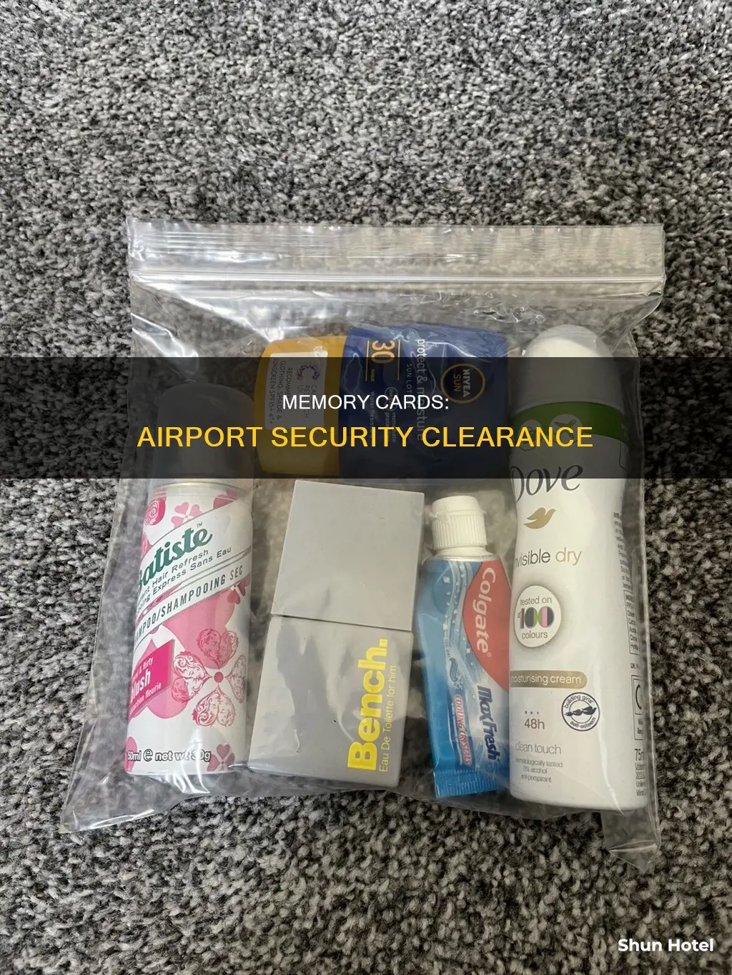 can memory cards go through airport security