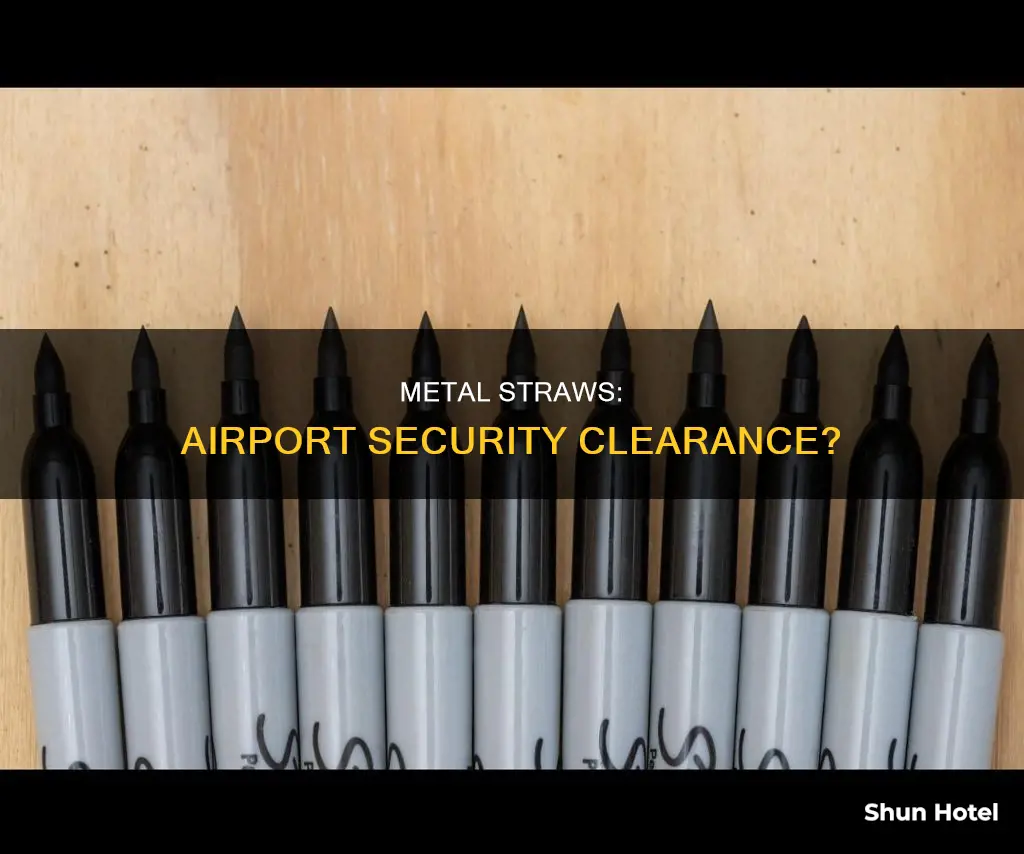 can metal straws go through airport security