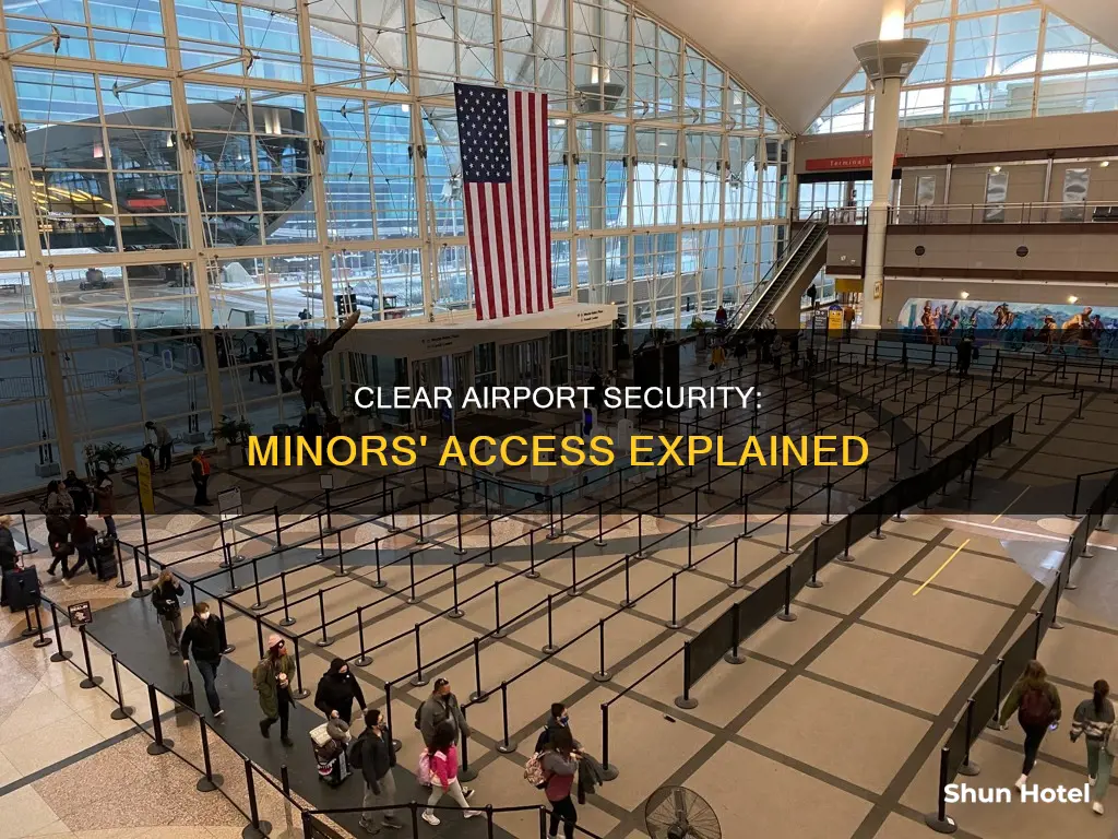 can minors use clear at airport