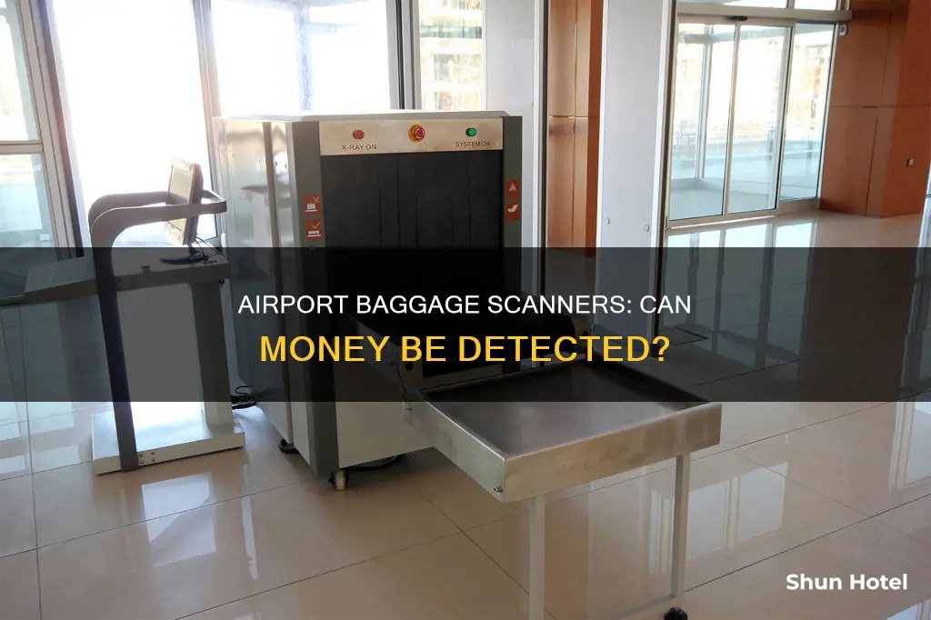 can money appear in airport baggage scanner