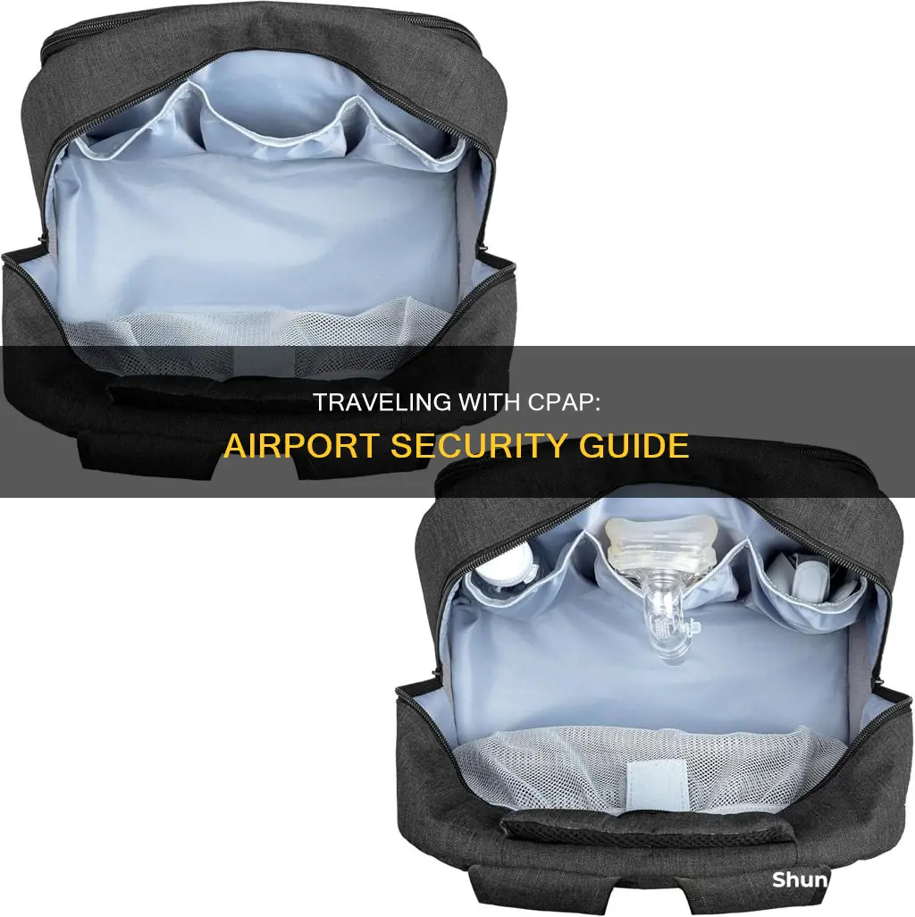 can my cpap go through airport security