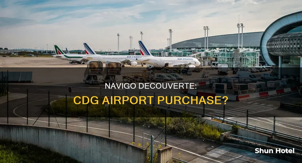 can navigo decouverte pass be purchased at cdg airport