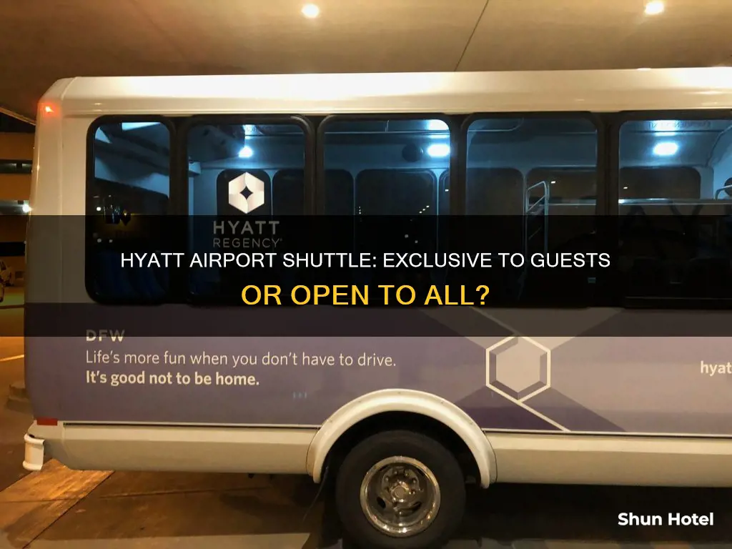 can non guests use the hyatt airport shuttle