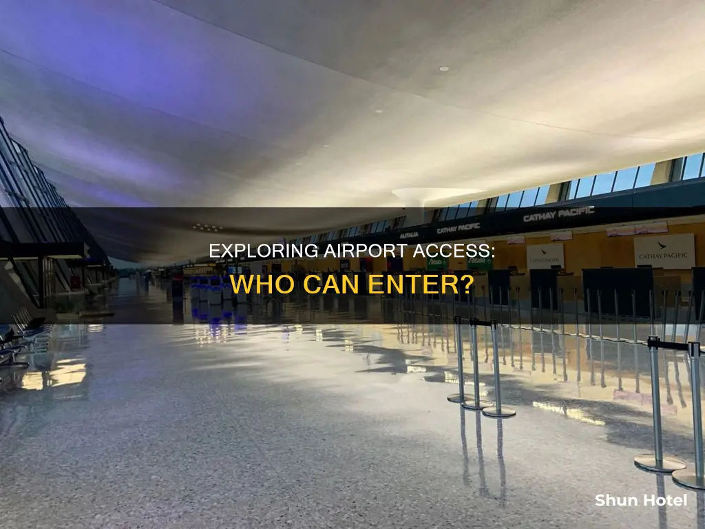 can non passengers enter airport