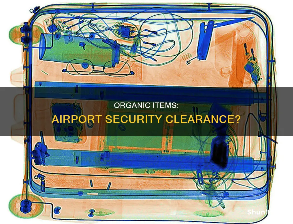 can one take organic items through the airport