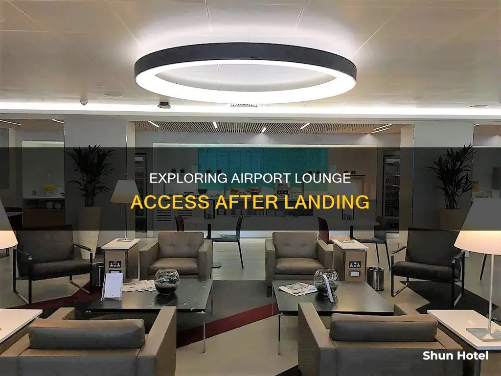 can one use an airport lounge on arrival